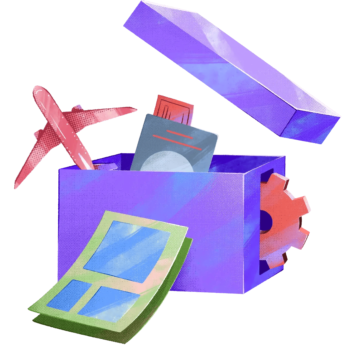101-Plane-Open_Box-Passport-Documents-Gear-Relocation