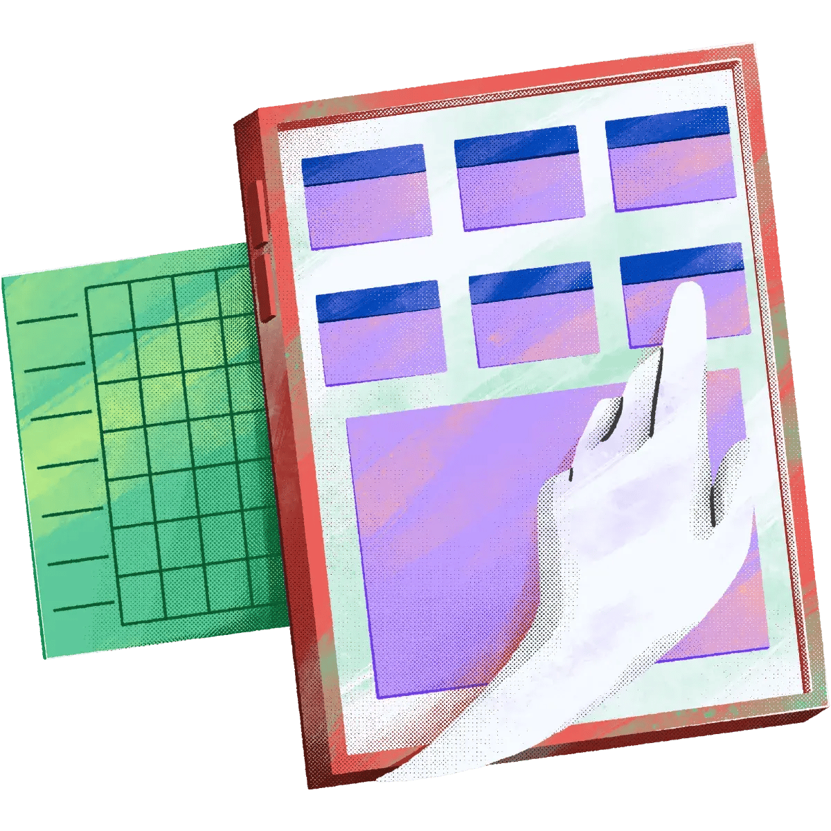 43-Tablet-Notes-Ponting_hand-Calendar-Schedule