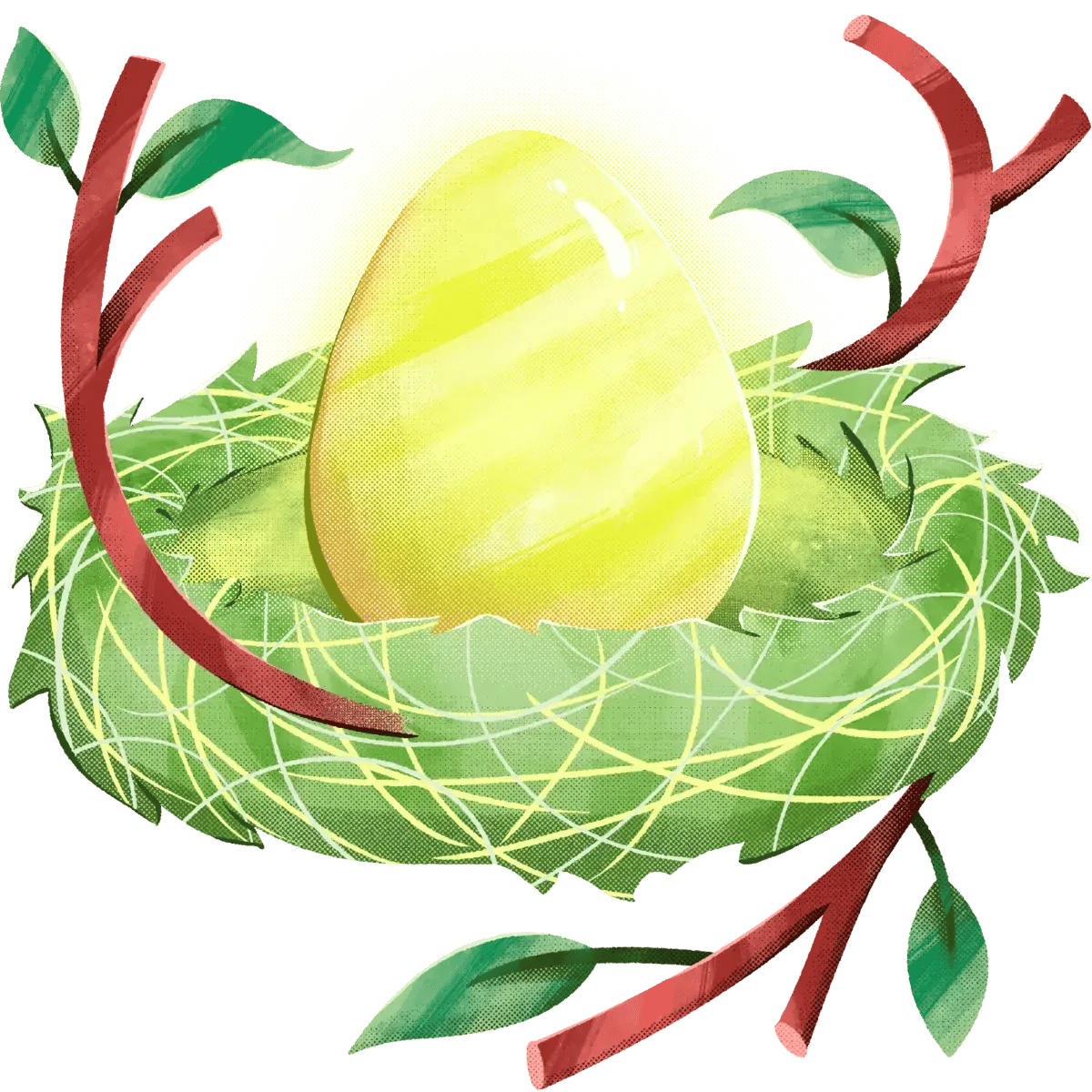 18-Golden_Egg-Nest-Branches-Leafs-Glow