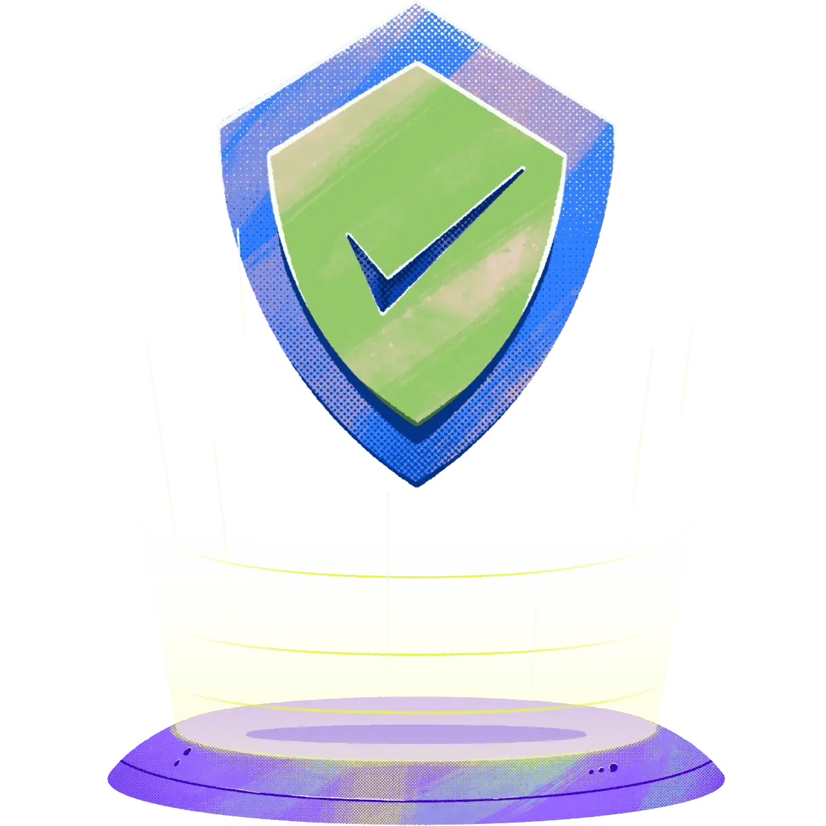 127-Sheild-Check_mark-Hovering-Glow-Stage-Protection-device