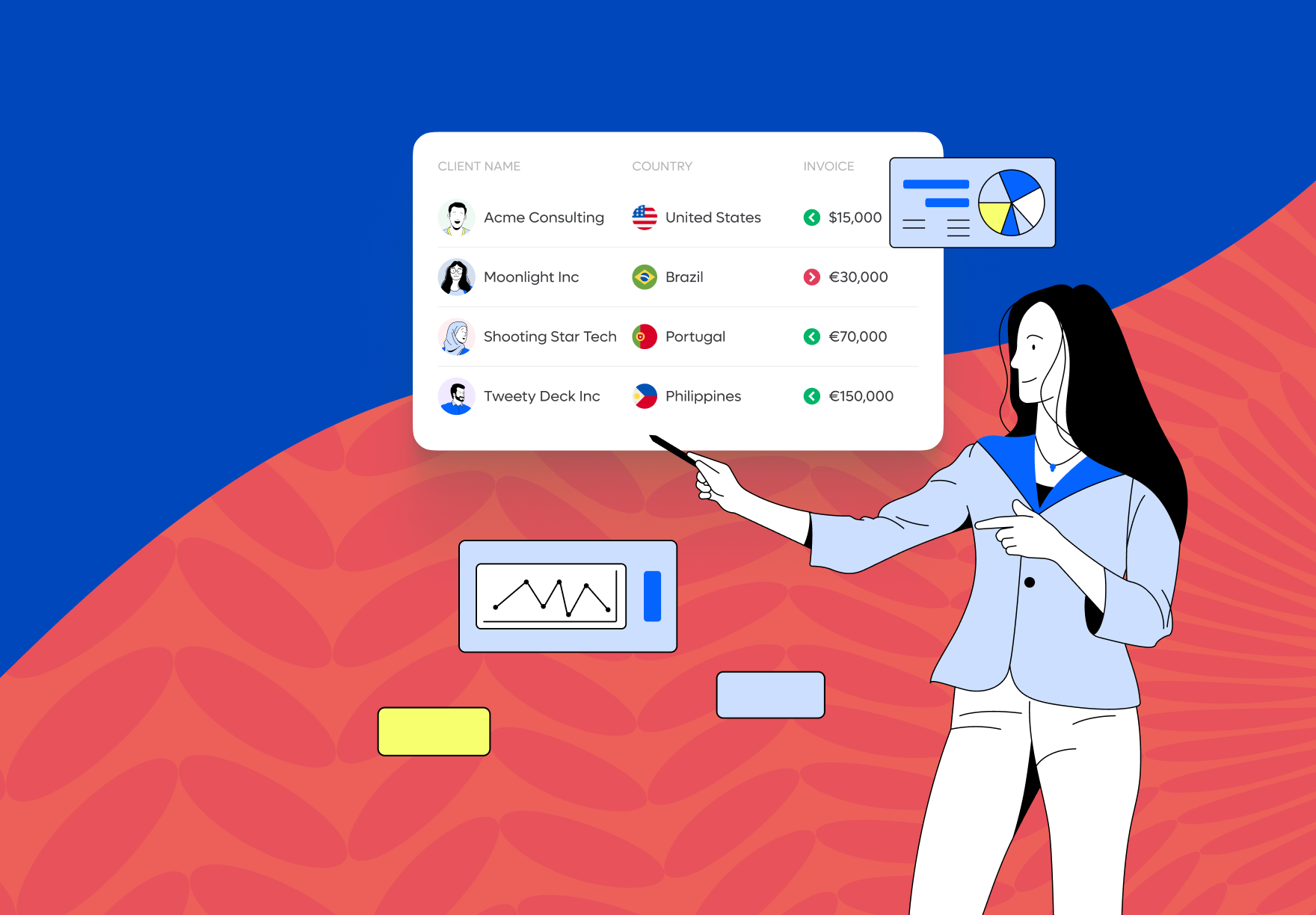 Woman with list of contractors on a screen - blog hero