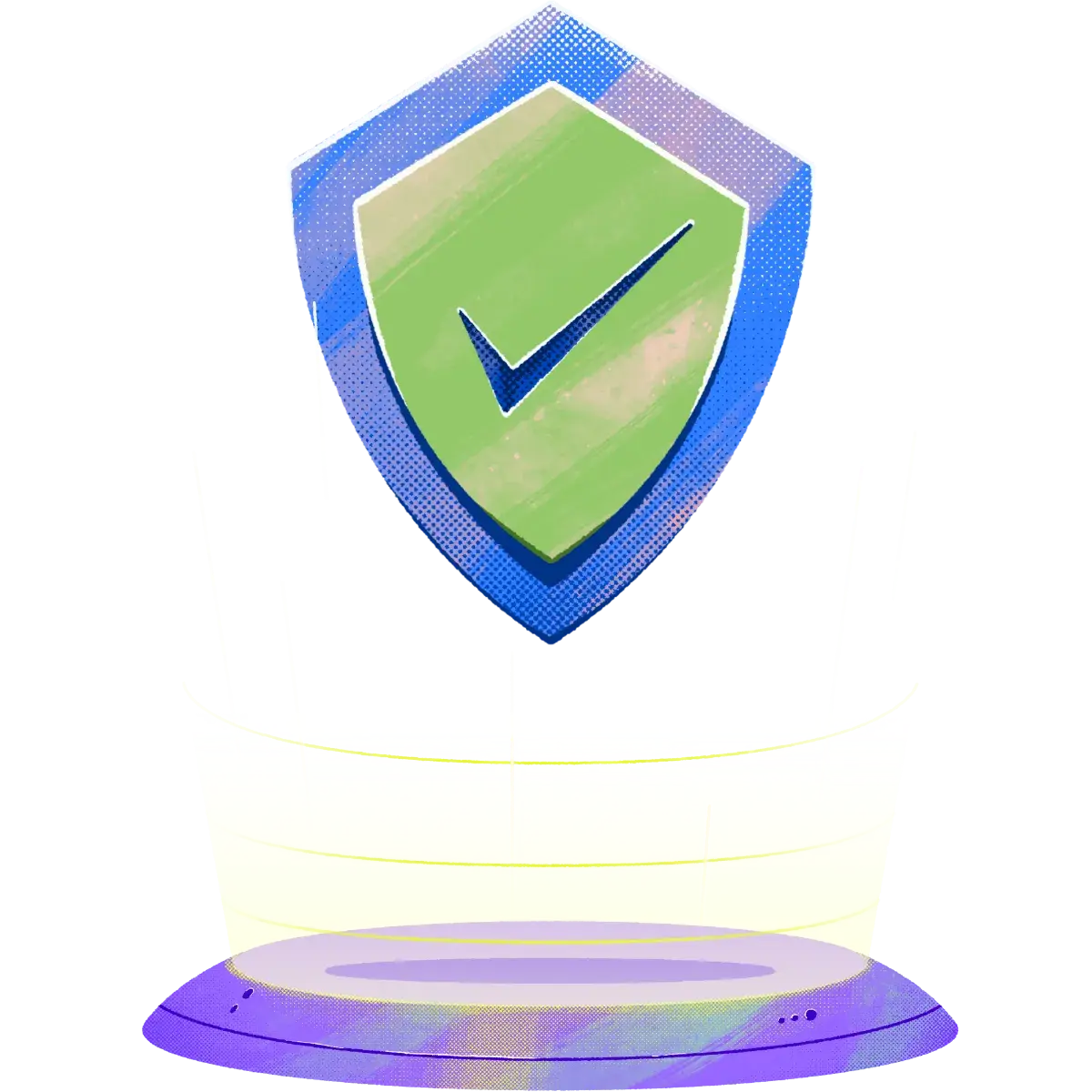 127-Sheild-Check_mark-Hovering-Glow-Stage-Protection-device
