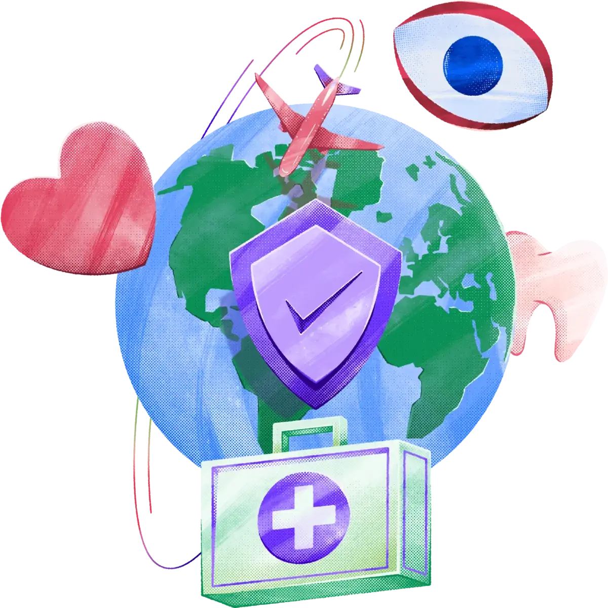 17-Earth-Globe-Eye-Heart-Tooth-First_aid_bag-Speed_lines-Sheild-Check_mark
