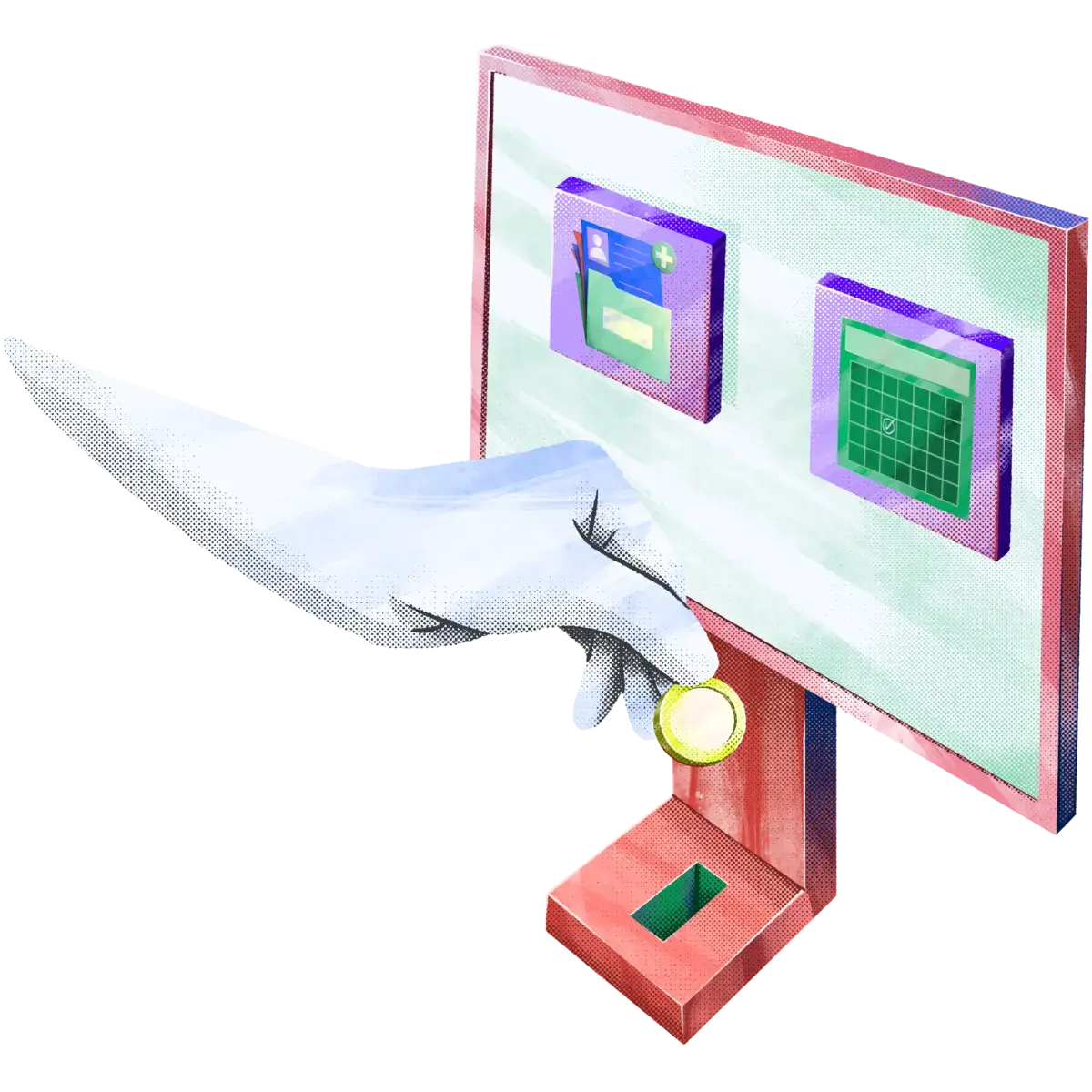 41-Hand-Screen-Coin_hole-Coin-pay-buy-file-documents-calendar-check_mark-plus