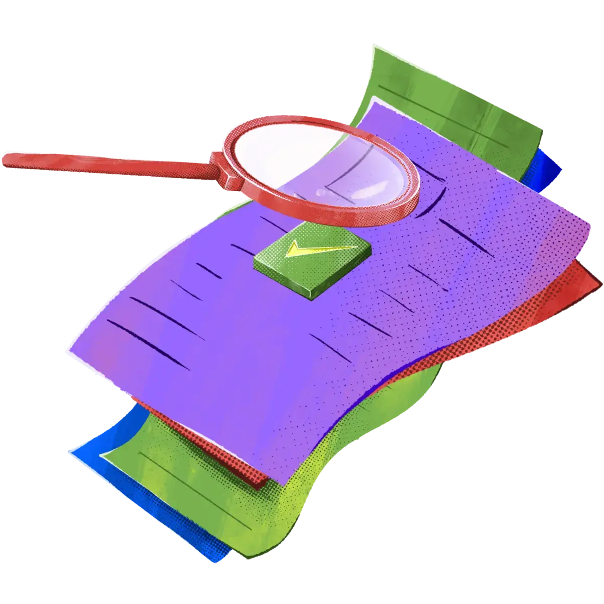 37-Papers-Magnifying_Glass-Check_mark-Transparency