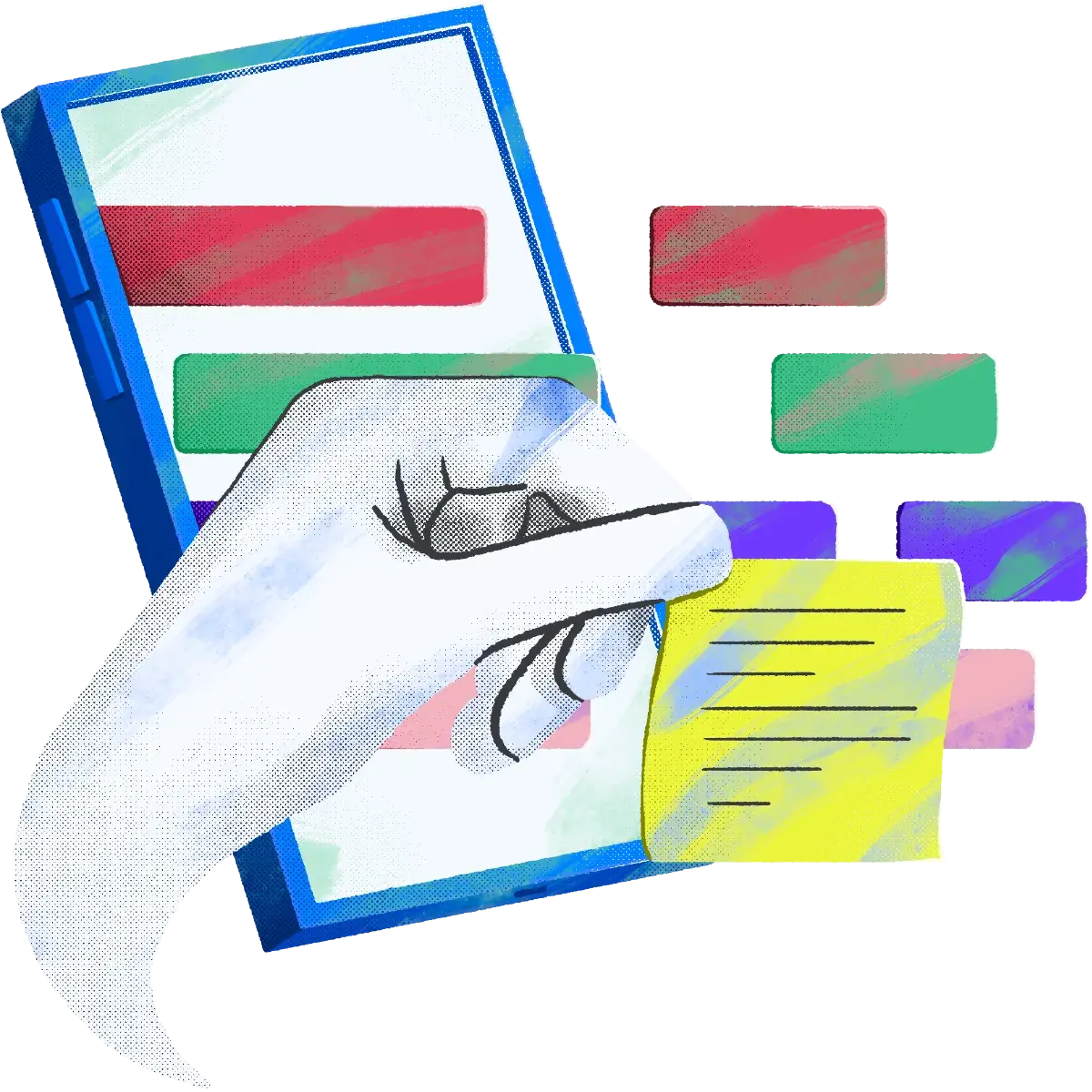 56-hand_with _note-Mobile-Timeline-tracking